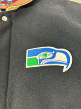 Seattle Seahawks Vintage JH Design Wool/Leather Jacket Size XL