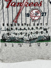 Vintage 1990 New York Yankees Long Gone Series AOP T-Shirt Sz. L