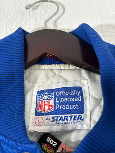 Vintage Seattle Seahawks Blue Starter Satin Jacket Sz. L