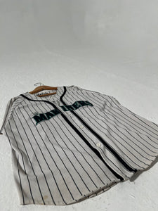 Vintage Seattle Mariners Starter Pinstripe MLB Baseball Jersey Sz. L