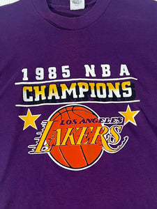 Vintage 1980’s Los Angeles Lakers 1985 Champions T-Shirt Sz. L