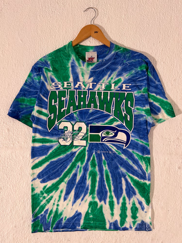 Vintage 1999 Seattle Seahawks Tie-dye T Shirt Size M