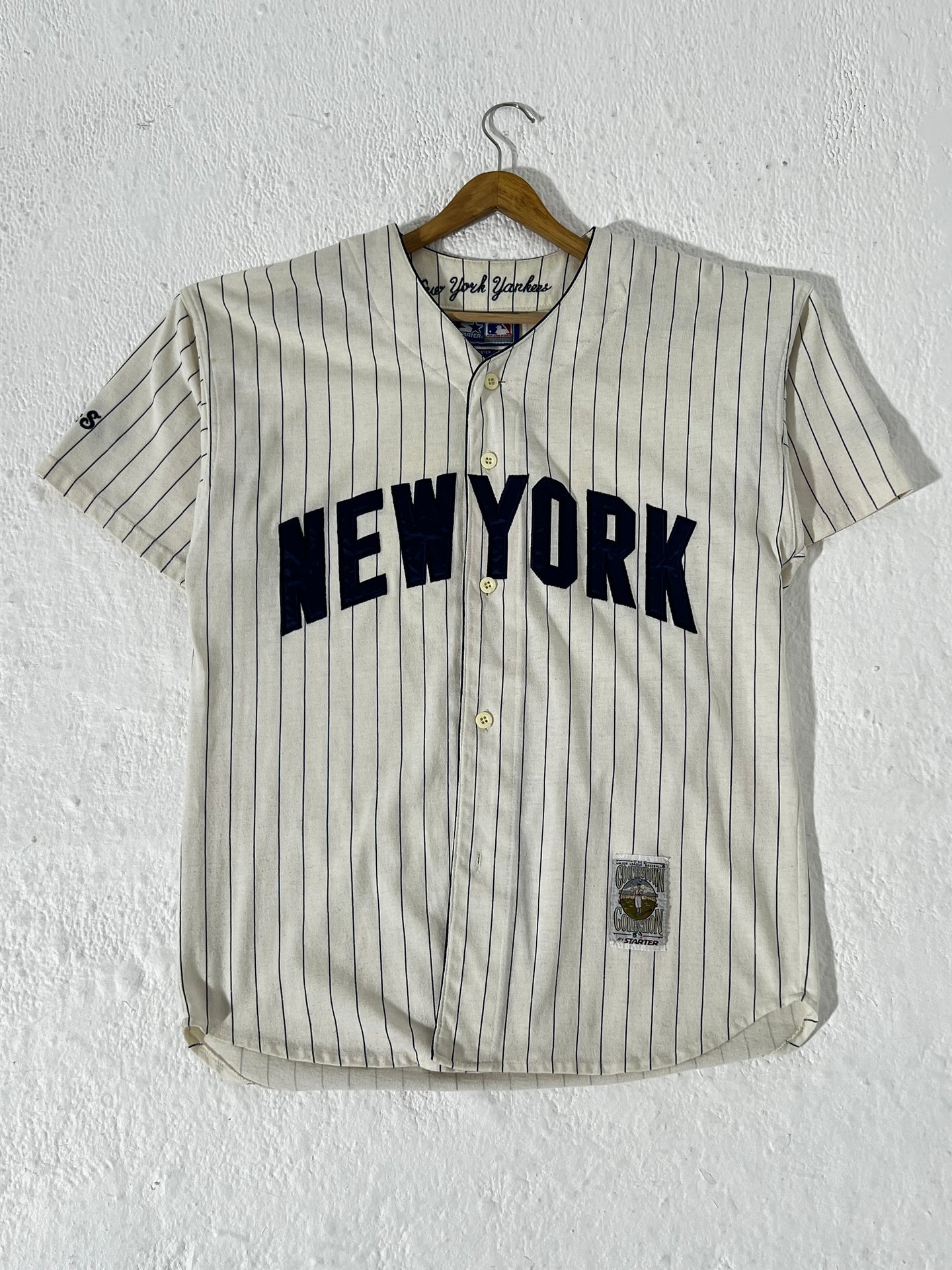 New York Yankees Starter Pin Stripe Jersey Sz. L