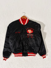 Vintage San Francisco 49ers Black Satin Jacket Size XL