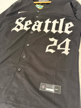 Seattle Mariners Black Nike Ken Griffey Jr Custom Jersey Sz. Medium