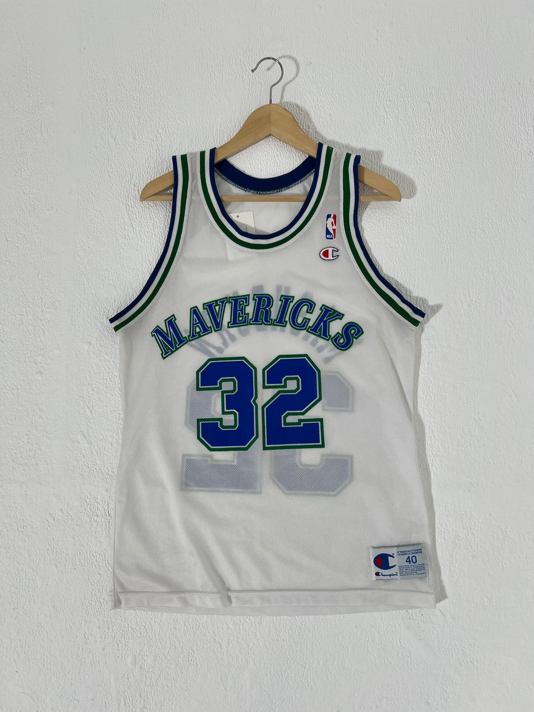 Dallas Mavericks Champion Mashburn Jersey Sz. 40