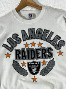 Vintage Los Angeles Raiders Puff Print Crewneck Sweatshirt Sz. L