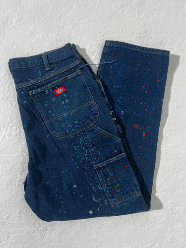 1/1 Dickies Paint Splatter Jeans Size 36x32