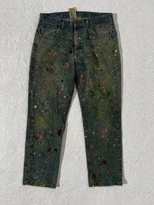 1/1 Vintage Paint Splatter Carhartt Jeans 35x30