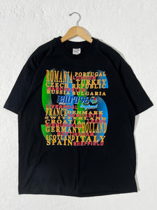 Vintage 96 UEFA Euro England Soccer T shirt Size XL