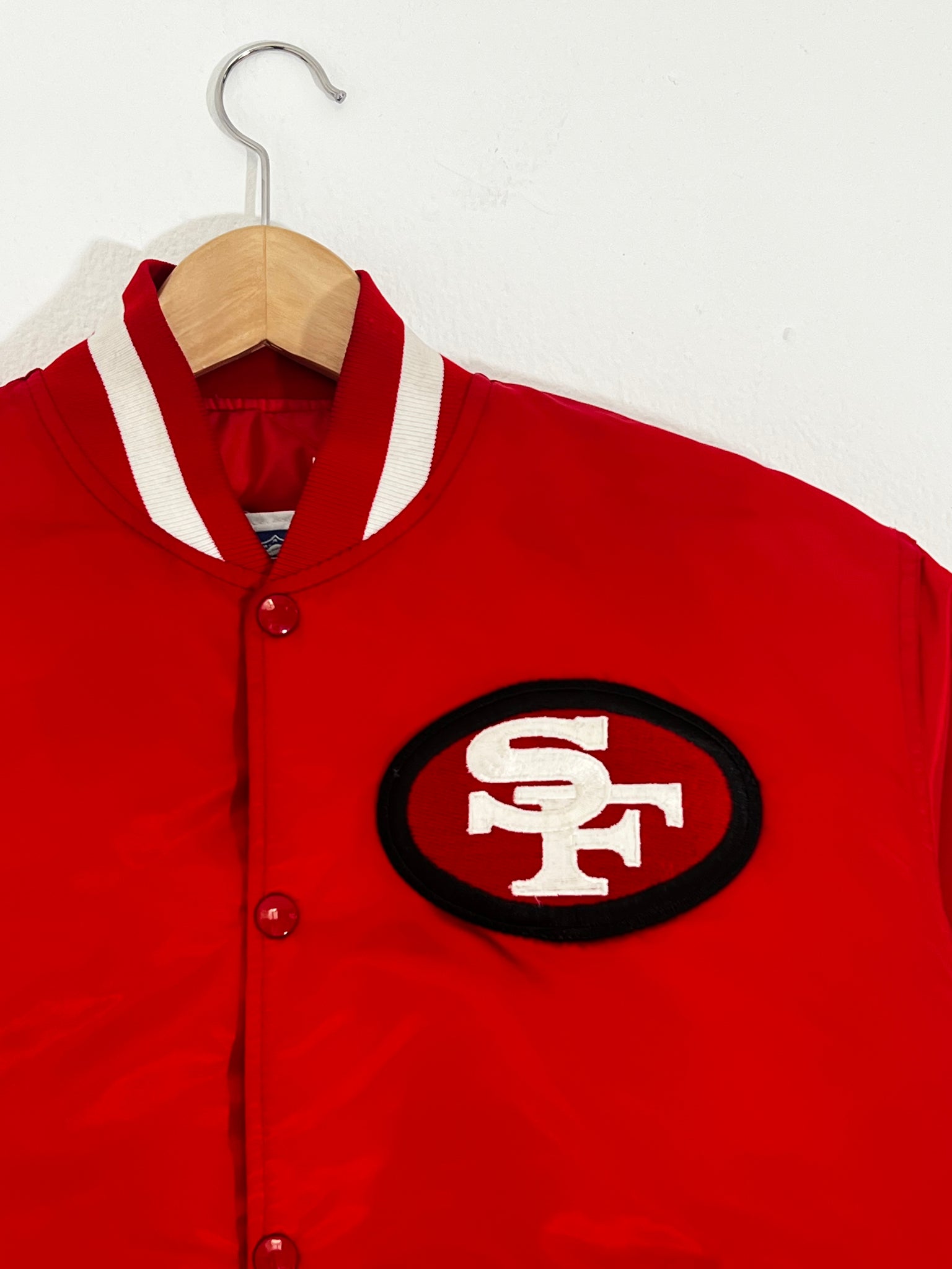 San Francisco 49ers Satin Bomber Jacket Size Large. Vintage. 