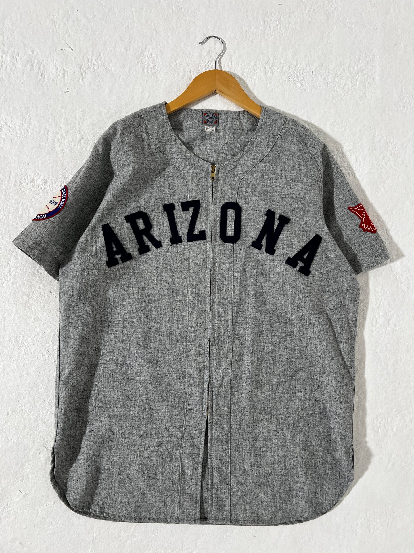 Ebbets Field Arizona Wildcats Baseball Jersey Sz. L