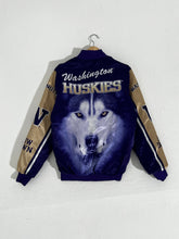 University of Washington UW Huskies Satin Bomber Jacket Sz. XS