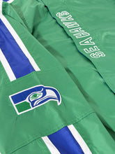 Seattle Seahawks Green Nylon Zip Up Starter Jacket