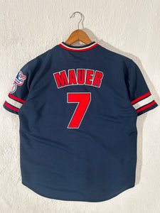 Vintage Joe Mauer Minnesota Twins Baseball Jersey Sz. L