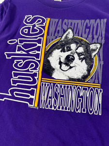 Vintage UW Huskies Supershirts Purple T-Shirt Sz. L