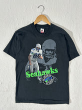 Vintage NWT 1987 Steve Largent Settle Seahawks T-Shirt Black Size L