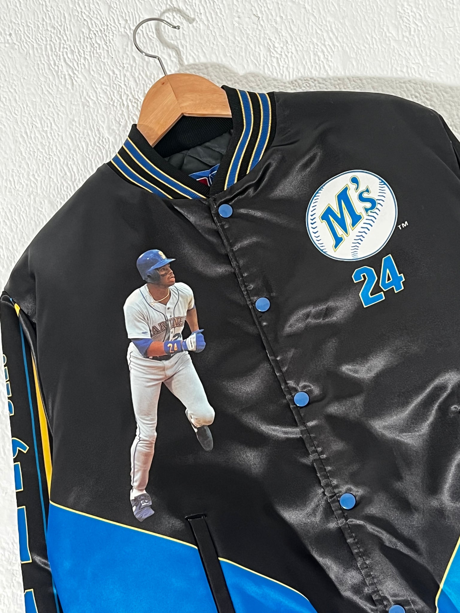Vintage Seattle Mariners Starter Satin Baseball Jacket, Size