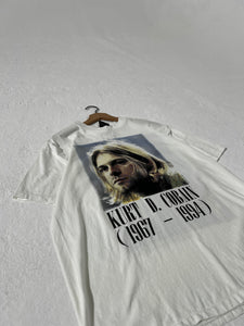 Vintage 1990's Kurt Cobain Memorial Tee Bootleg Sz. XL