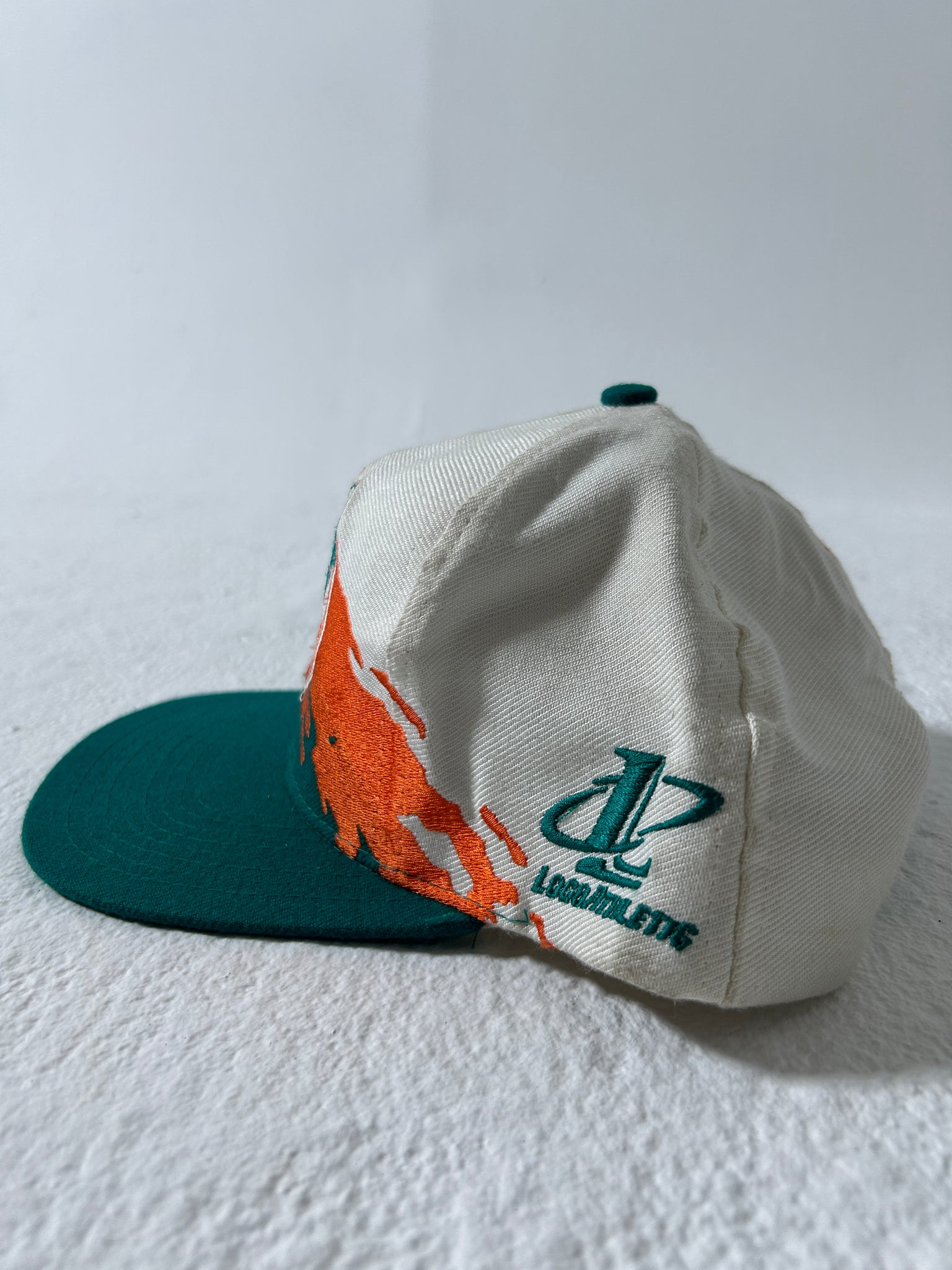 Logo Athletic Splash Splatter White Multicolor Miami sale Dolphins Snapback Hat Cap