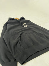 Supreme Black S Logo Hoodie Size L