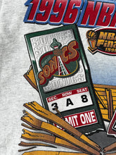 Vintage 1996 NBA Finals Seattle Supersonics vs. Chicago Bulls T-Shirt Sz. L