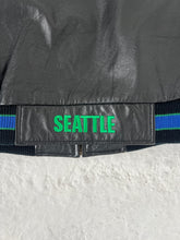 Vintage Seattle Seahawks Carl Banks Leather Jacket Size L
