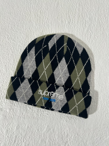 Supreme New York Argyle Beanie Brand new