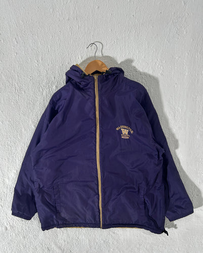 Reversible UW Huskies Purple & Cream Jacket Sz. 2XL