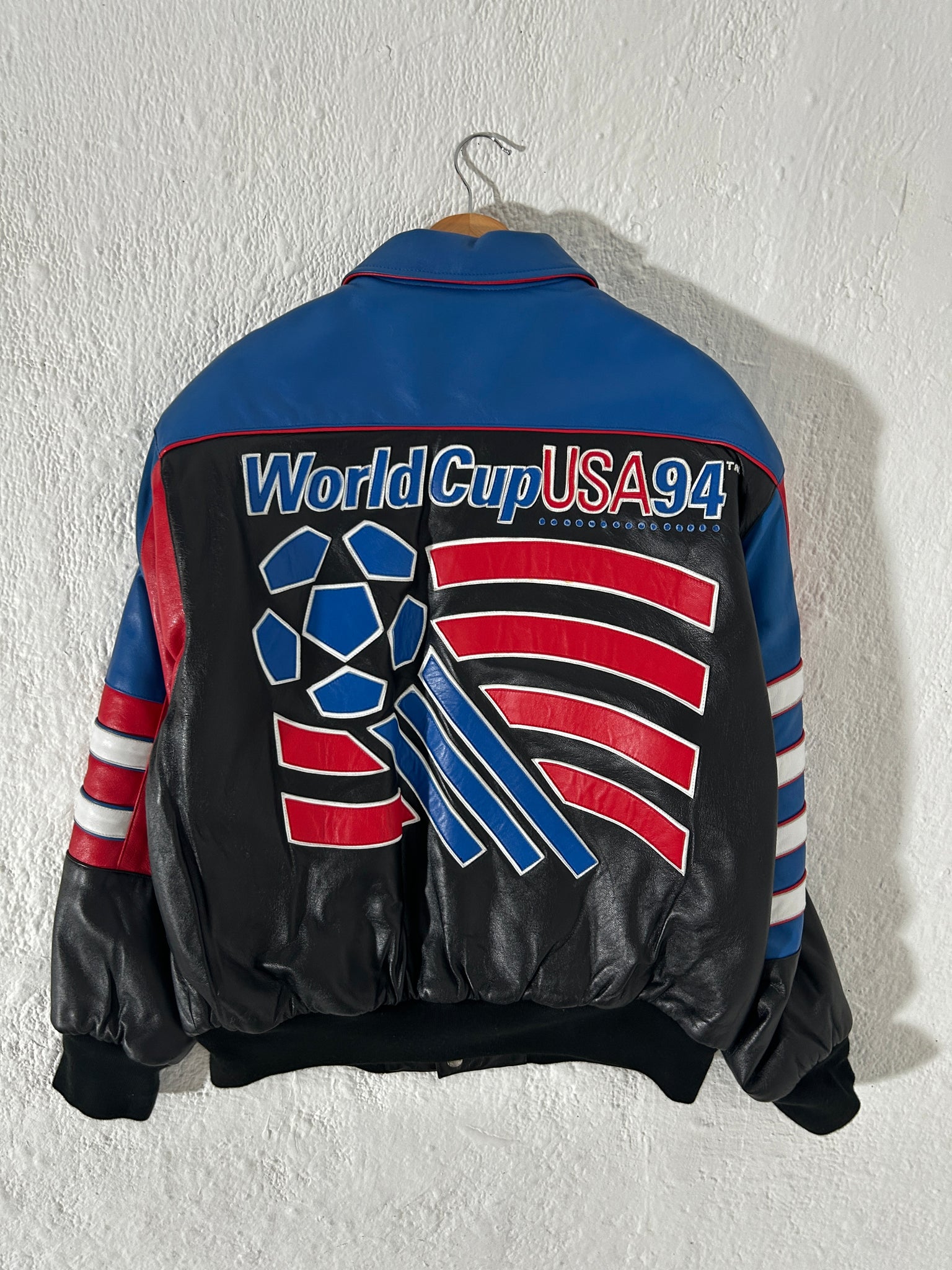 Vintage 94' Signed Jeff Hamilton World Cup USA Reversible Leather Jack