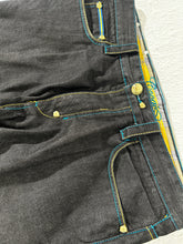 Vintage Coogi Black & Blue Denim Jeans Sz. 36 x 34