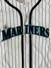 Vintage Seattle Mariners Starter Pinstripe MLB Baseball Jersey Sz. L