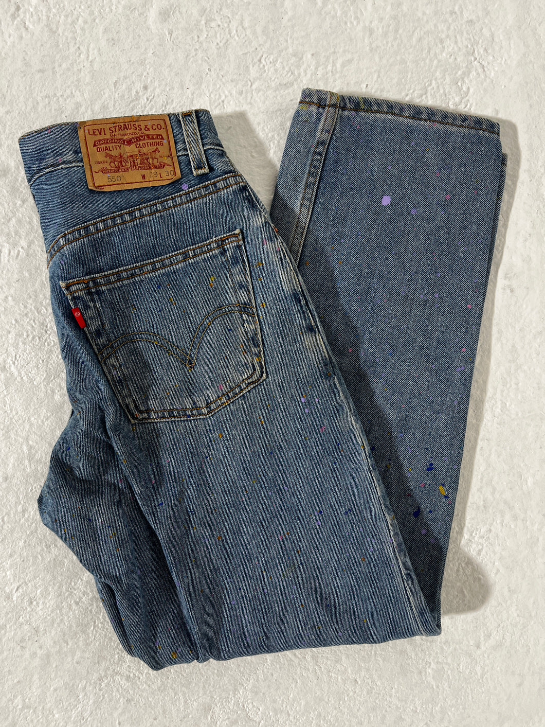 1/1 Levis Paint Splatter Jeans 29x30