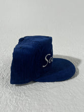 Vintage Seattle Seahawks Script Blue Corduroy Sports Specialties Snapback Hat