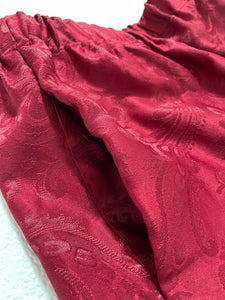 TBNW Burgundy Custom Tapestry Shorts Sz. S