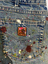 1/1 Vintage Paint Splatter Carhartt Jeans 35x30