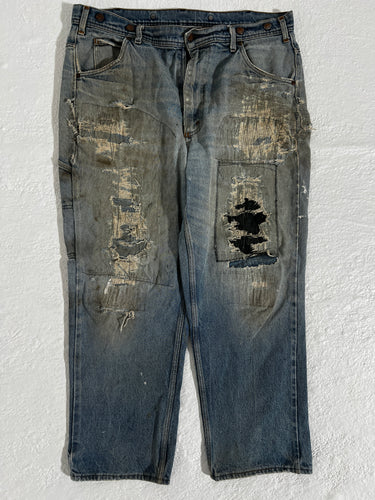 Vintage Pedee Workwear Jeans Reconstructed Size 40X27