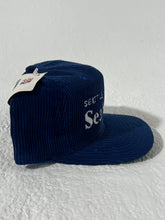 Vintage Seattle Seahawks Blue Corduroy Pro Line Snapback Hat
