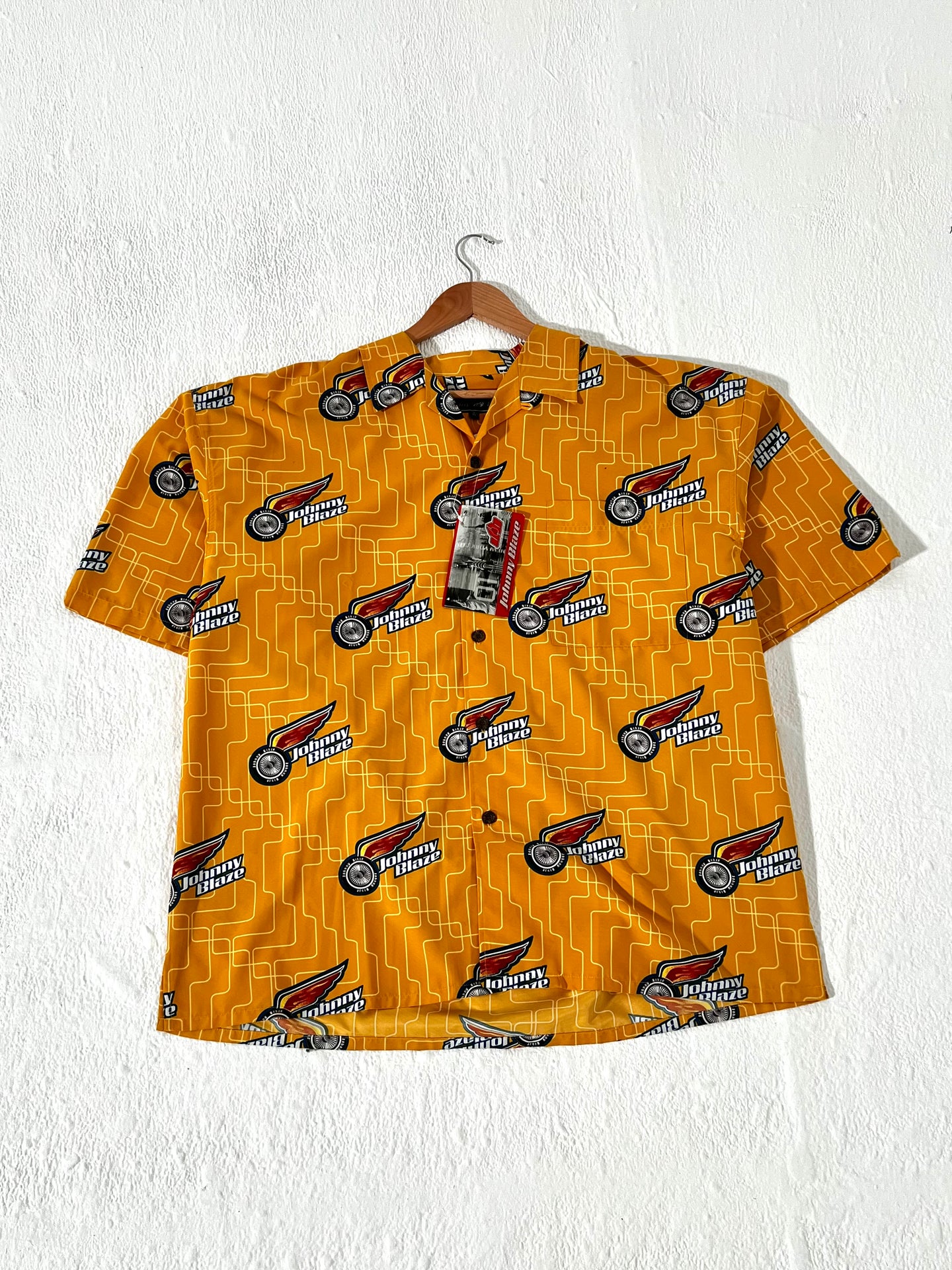 Y2K Johnny Blaze Button-Up Shirt Sz. XL