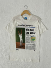 Vintage Seattle Mariners 1995 Seattle Post "Ms Win The West" T-Shirt Size M