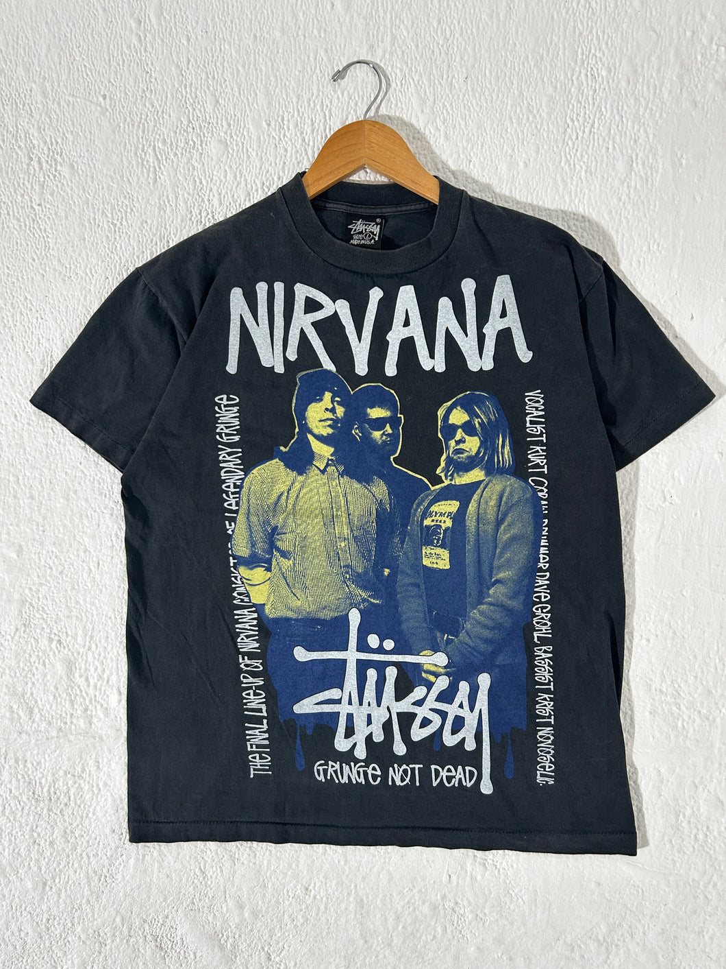 Nirvana Stussy Bootleg T-Shirt Sz. L