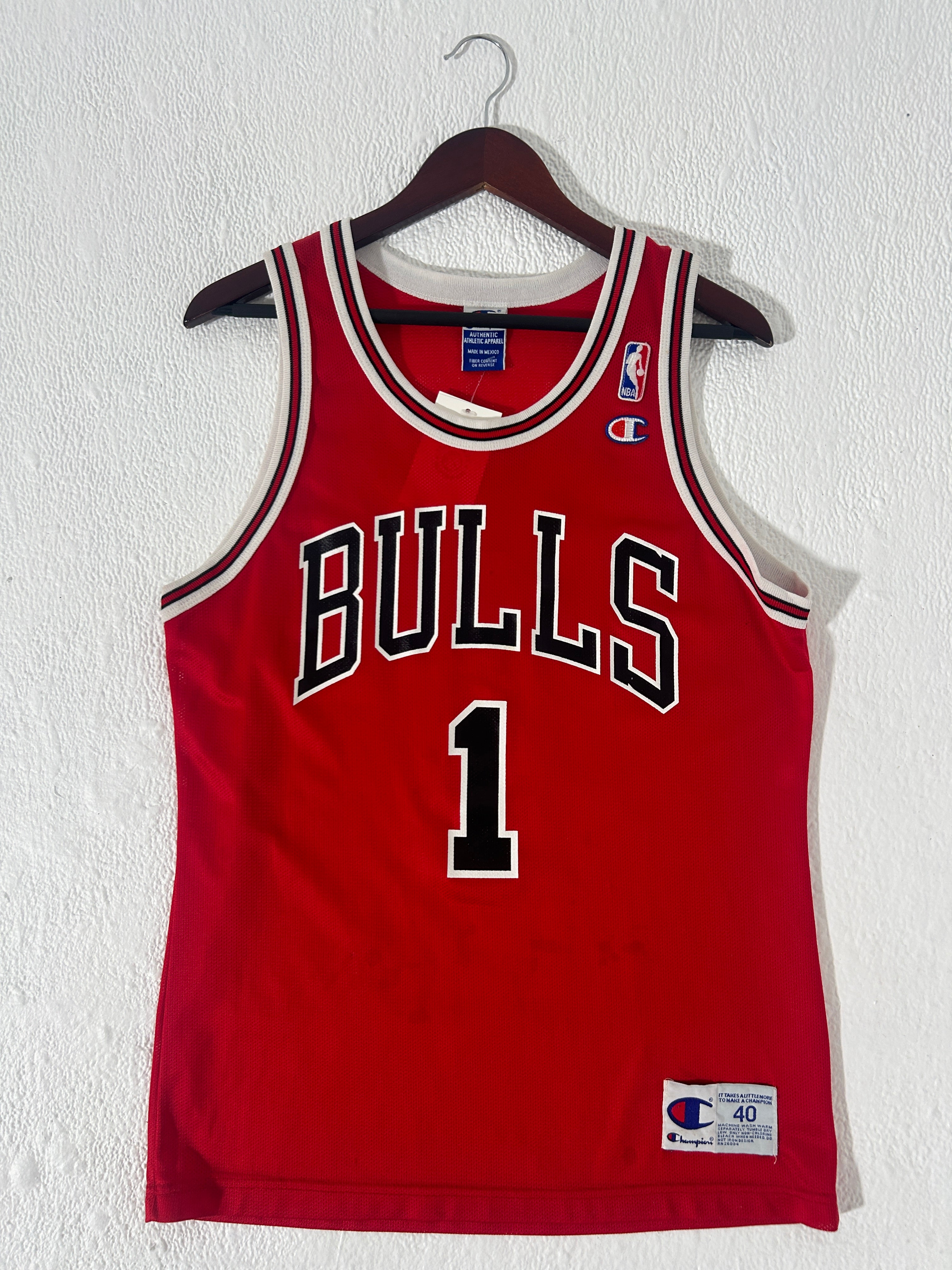 Vintage Chicago Bulls Ben Gordon Champion NBA Jersey #1 Sz. M