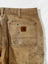 1/1 Brown Carhartt Paint Splatter Jeans 34x30