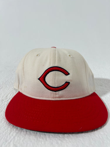 Vintage Cincinnati Reds Roman Pro Fitted Hat Sz. 7 1/2