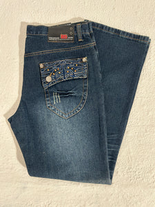 Premium Raw Blue Denim y2k Sz 36/32