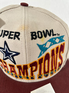 Vintage Dallas Cowboys Super Bowl 30 Champions Logo Athletic Snapback Hat