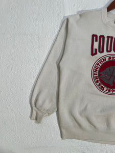 Vintage 1990's White WSU Washington State Cougars Crewneck Sz. XL