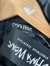 Shaka Wear Pu Leather Collared Varsity Jacket Size L