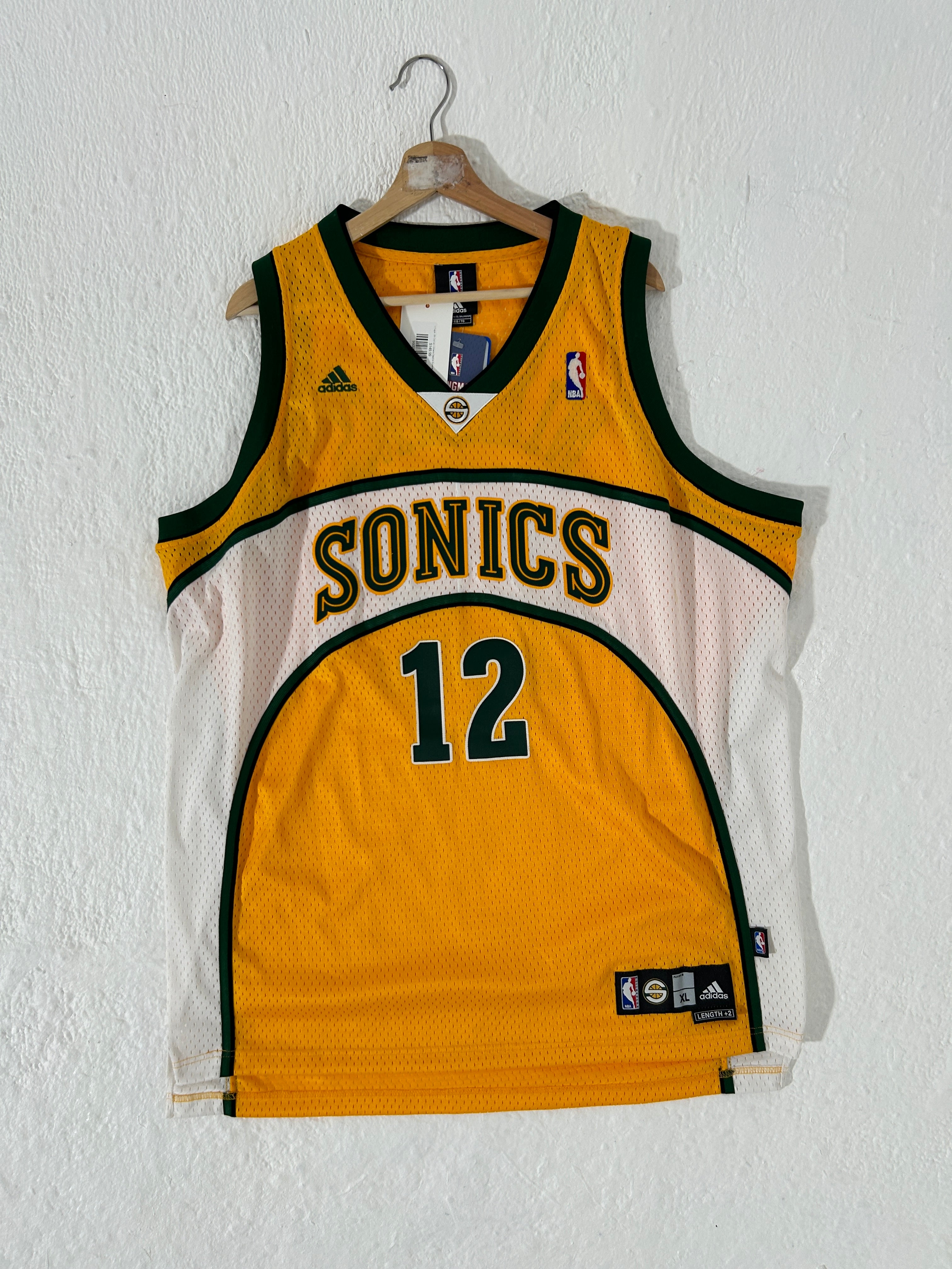 NY ピア60 Basketball Cityリーグ戦ビブス（Delong社製） Vintage Y2k Damien Wilkens Seattle Supersonics NBA Jersey Sz. XL