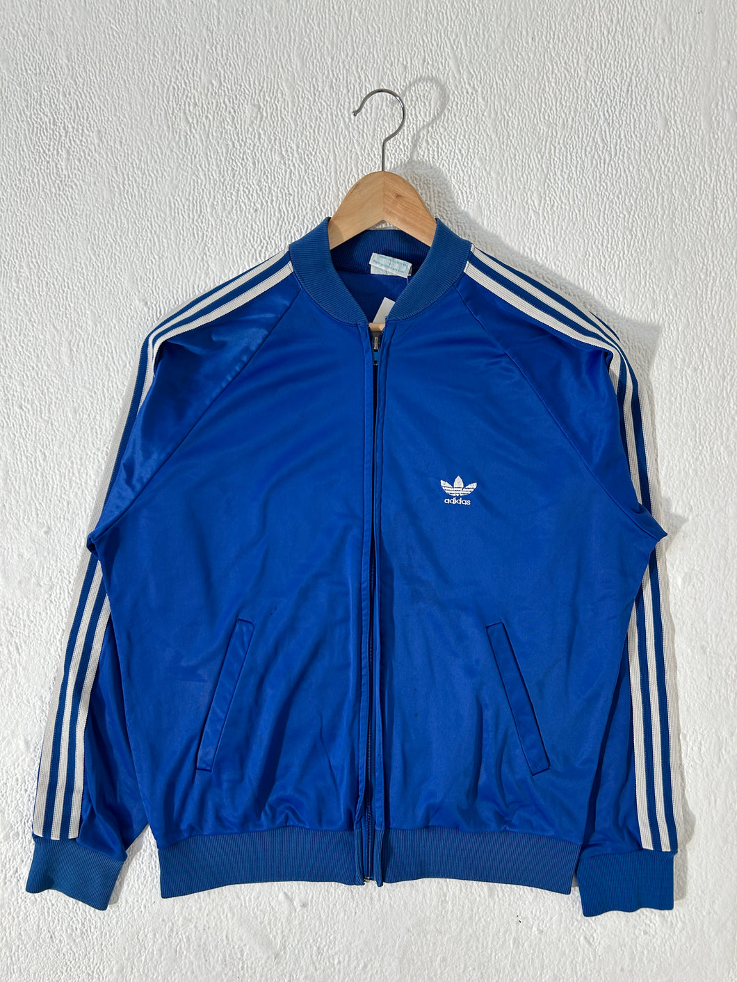 Vintage 1980's Adidas ATP Keyrolan Blue Zip Up Jacket Sz. L (DEPT1)